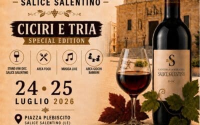 A Salice Salentino torna la Sagra del Vino DOC: il 24 e 25 luglio la XX edizione dedicata al Salice Salentino DOC